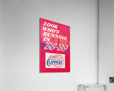 1988 LA Clippers Retro Poster Acrylic Print