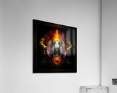 Riddian Queen Dynasty Of Power On Black Fractal Art Fantasy Portrait Acrylic Print