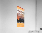 1980 Penn State vs. Nebraska Football Ticket Canvas Acrylic Print