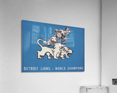 1957 Detroit Lions Vintage Football Art Acrylic Print