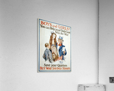 Boys and girls helping Uncle Sam Acrylic Print