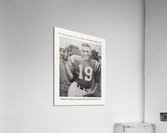 1961 Baltimore Colts Johhny Unitas RC Cola Ad Poster Acrylic Print