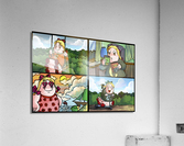 Cat the Caterpillar in Action   4 panel Favorites for Kids Room and Nursery   Bugville Critters Acrylic Print