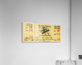 1941 Cornell vs. Harvard Football Ticket Canvas Acrylic Print