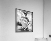 Riding The Waves by Bill Medcalf Black and White Vintage Pin Up Girl Art Acrylic Print