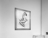 Roxanne Pinup Girl Illustration by Gil Elvgren Black and White Xzendor7 Old Masters Vintage Pin-Up Girl Art Reproductions Acrylic Print