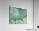 Greenblocks Acrylic Print