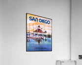 United Airlines San Diego travel poster Acrylic Print