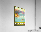 Lac Leman travel poster  Acrylic Print
