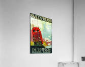 The Simplon Electric Railway, Switzerland Travel Poster  Acrylic Print