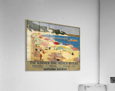 The Summertime French Riviera Southern Railway travel poster  Acrylic Print