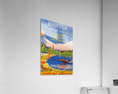 Vintage French Travel Poster for Nantua  Acrylic Print