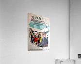 BOAC Monarch Stratocruiser New York - London Original Travel Advertising Poster  Acrylic Print