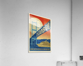 Istanbul Bophorus Bridge Vintage Designed Turkey Poster  Acrylic Print