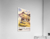 Western Highlands Vintage Railway Travel Poster  Acrylic Print
