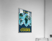 Cooks Travel Poster, 1954  Acrylic Print