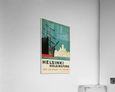 Helsinki, Finland Travel Poster  Acrylic Print