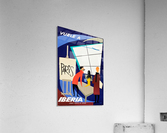 Iberia Airlines Travel Poster  Acrylic Print
