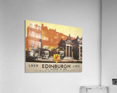 Vintage Travel Poster Edinburgh By Rail  Acrylic Print