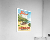 Maui United Airlines Vintage Travel Poster  Acrylic Print