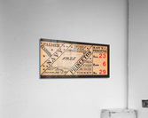 1935 Navy Midshipmen vs. Princeton Tigers Ticket Art Acrylic Print