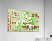 1959 Wichita vs. North Texas Eagles Ticket Stub Art Acrylic Print