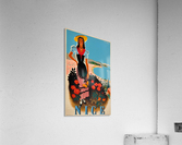 Nice, French Riviera Original Vintage 1950 Travel Poster  Acrylic Print