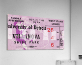 1945 Detroit Titans vs. Villanova Wildcats Acrylic Print