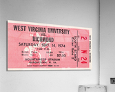 1974 West Virginia Mountaineers vs. Richmond Spiders Acrylic Print