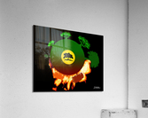 Burning Circle Acrylic Print