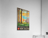New Zealand Marlborough Sounds vintage poster  Acrylic Print