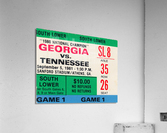 1981 Georgia vs. Tennessee Football Ticket Stub Art Acrylic Print