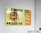 1939 Dartmouth vs. Princeton Football Ticket Stub Art Acrylic Print
