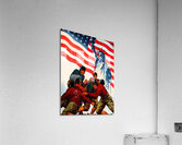 1945 Patriotic World War II Era Football Art Acrylic Print