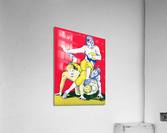 1934 Vintage Football Stiff Arm Art  Acrylic Print