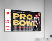 1969 Pro Bowl Football Ticket Stub Art Acrylic Print