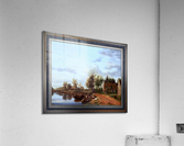 A Country House on the Vliet near Delft by Jan van der Heyden Classical Fine Art Xzendor7 Old Masters Reproductions Acrylic Print