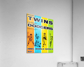 1965 World Series Twins vs. Dodgers Program Cover Art Acrylic Print
