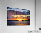 Stay Golden   Sunset Lights up the Bay Acrylic Print