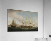 A British East Indiamen in Two Positions Acrylic Print
