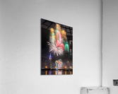 Fireworks and the city  Acrylic Print