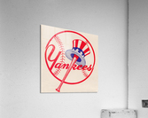 1950s New York Yankees Vintage Decal Art Acrylic Print