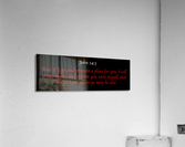 John 14:3 Panoramic Black Acrylic Print