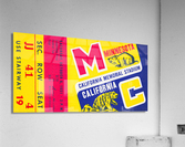 1951 Minnesota vs. California Football Ticket Art Acrylic Print