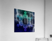 Electric  Psychedelic Snowflake Acrylic Print