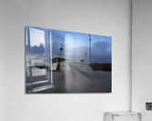 Lifeguards station in sand Acrylic Print