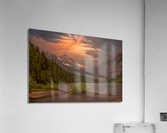 Avalanche at golden hour  Acrylic Print