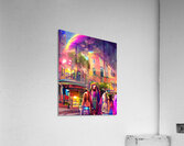 5th Avenue Evening Shoppers Acrylic Print
