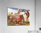 1934 Vintage Football Gameday Art by Richard Stevens  Acrylic Print