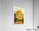 Turkey Antalya vintage travel poster Acrylic Print